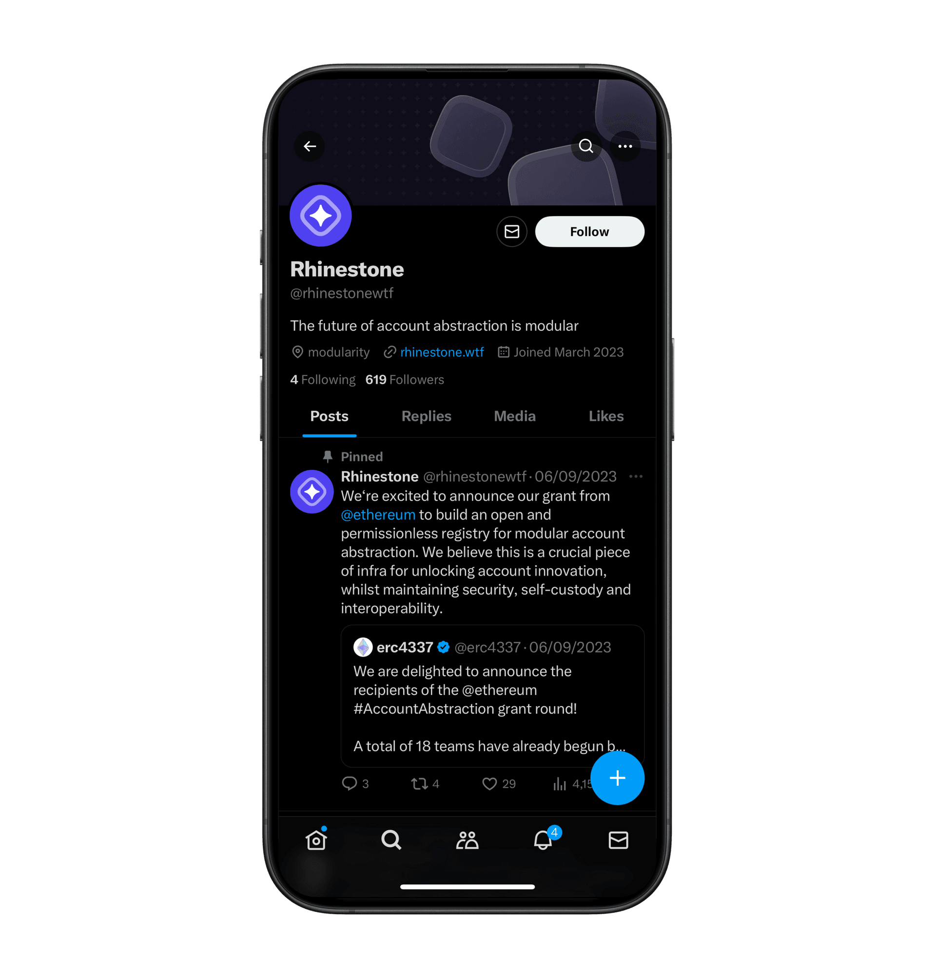 This work has helped Rhinestone solidify their place in the web3/Ethereum developer community, and secure $5m in seed funding in 2024.