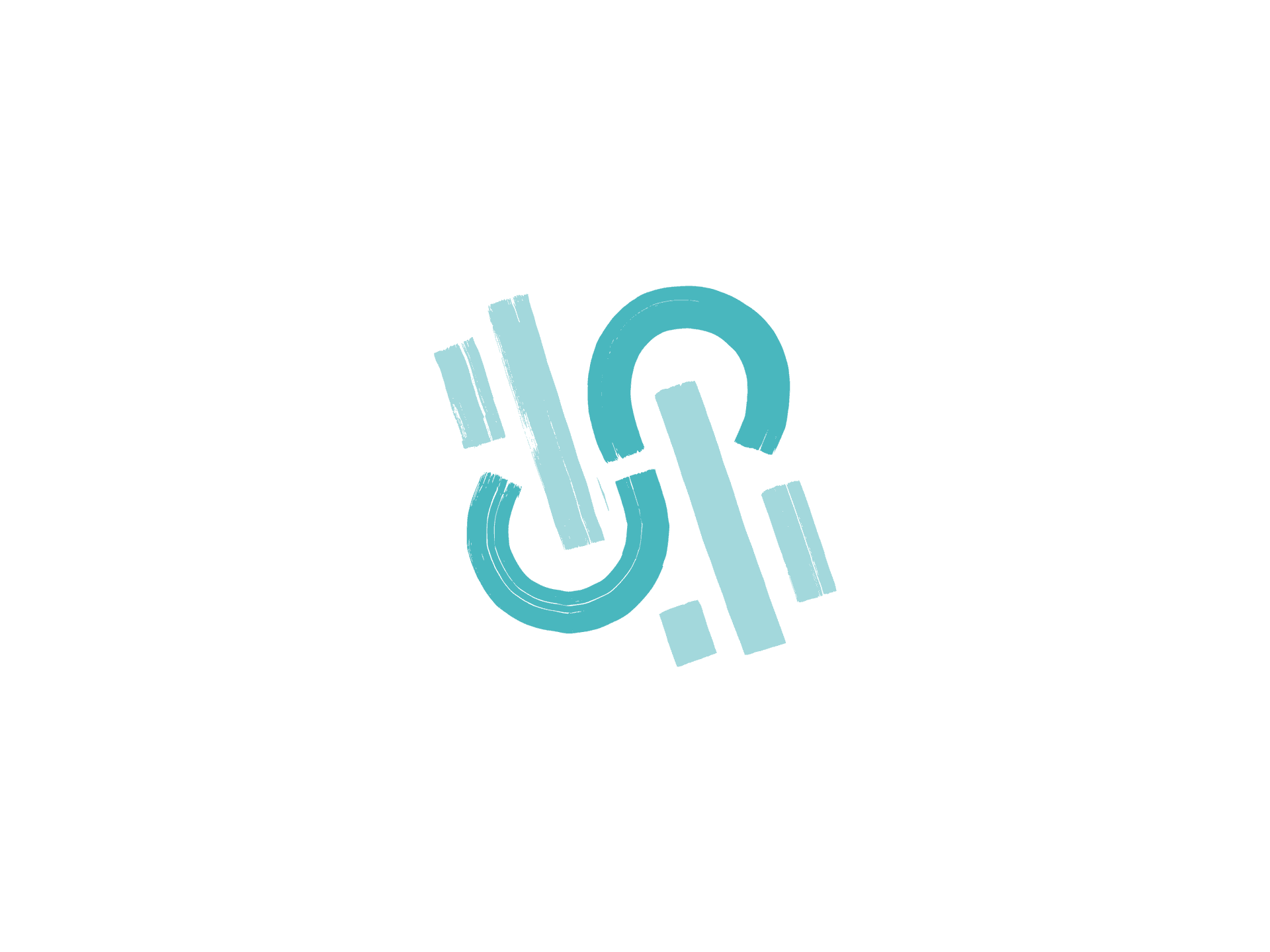 The logo is comprised of two of these horse shoe shapes, which form a letter S, and also suggest two human heads or figures. This aligned with core values of turning the focus on audience members, and breaking down the boundary between stage and audience.
